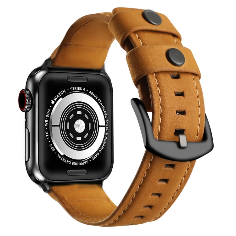 真皮替換錶帶，適用於 Apple Watch 5 & 4 40mm / 3 & 2 & 1 38mm，適用於 Apple Watch 5 & 4 44mm / 3 & 2 & 1 42mm
