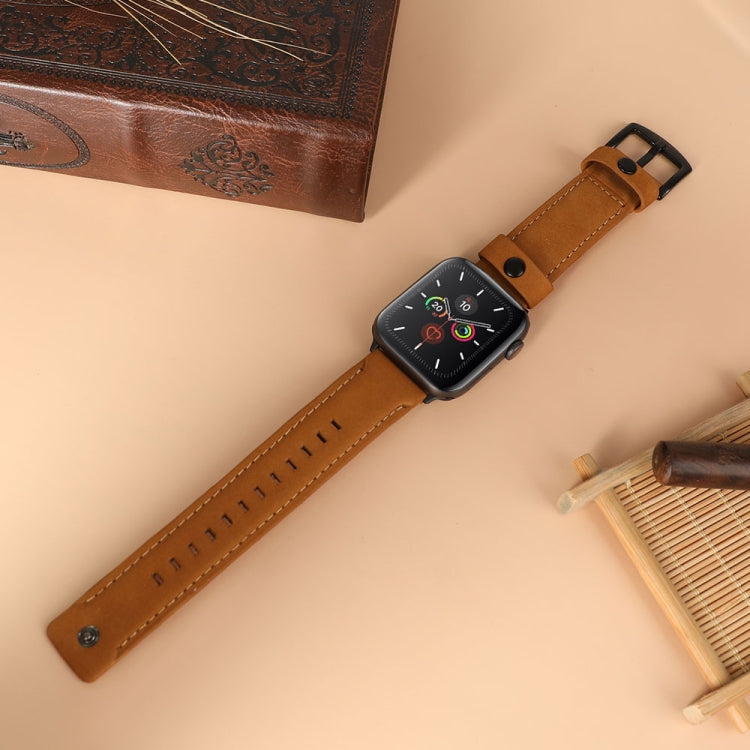 真皮替換錶帶，適用於 Apple Watch 5 & 4 40mm / 3 & 2 & 1 38mm，適用於 Apple Watch 5 & 4 44mm / 3 & 2 & 1 42mm