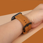 真皮替換錶帶，適用於 Apple Watch 5 & 4 40mm / 3 & 2 & 1 38mm，適用於 Apple Watch 5 & 4 44mm / 3 & 2 & 1 42mm