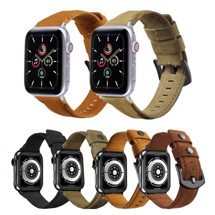 真皮替換錶帶，適用於 Apple Watch 5 & 4 40mm / 3 & 2 & 1 38mm，適用於 Apple Watch 5 & 4 44mm / 3 & 2 & 1 42mm