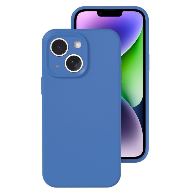 Precise Hole Liquid Silicone Jelly Color Full Coverage Phone Case, For iPhone 14 Plus