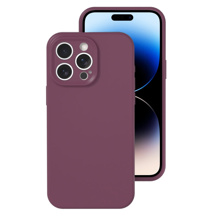 Precise Hole Liquid Silicone Jelly Color Full Coverage Phone Case, For iPhone 14 Pro