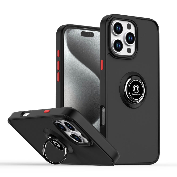 Q Shadow 1 系列 TPU + PC 手機殼附指環，適用於 iPhone 17e / 16e、iPhone 17 Pro Max、iPhone 17 Pro、iPhone 17、iPhone Air、iPhone 16 Pro Max