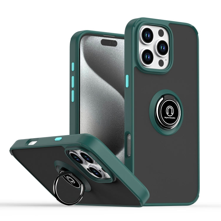 Q Shadow 1 系列 TPU + PC 手機殼附指環，適用於 iPhone 17e / 16e、iPhone 17 Pro Max、iPhone 17 Pro、iPhone 17、iPhone Air、iPhone 16 Pro Max