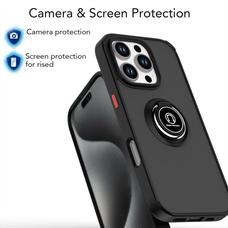 Q Shadow 1 系列 TPU + PC 手機殼附指環，適用於 iPhone 16 Pro、iPhone 16 Plus、iPhone 15 Pro Max、iPhone 15 Pro、iPhone 15 Plus、iPhone 15