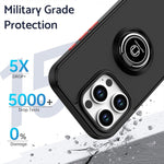 Q Shadow 1 系列 TPU + PC 手機殼附指環，適用於 iPhone 16 Pro、iPhone 16 Plus、iPhone 15 Pro Max、iPhone 15 Pro、iPhone 15 Plus、iPhone 15