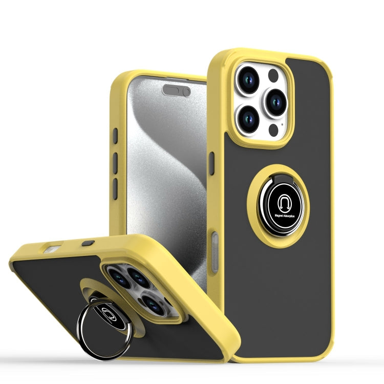 Q Shadow 1 系列 TPU + PC 手機殼附指環，適用於 iPhone 16 Pro、iPhone 16 Plus、iPhone 15 Pro Max、iPhone 15 Pro、iPhone 15 Plus、iPhone 15