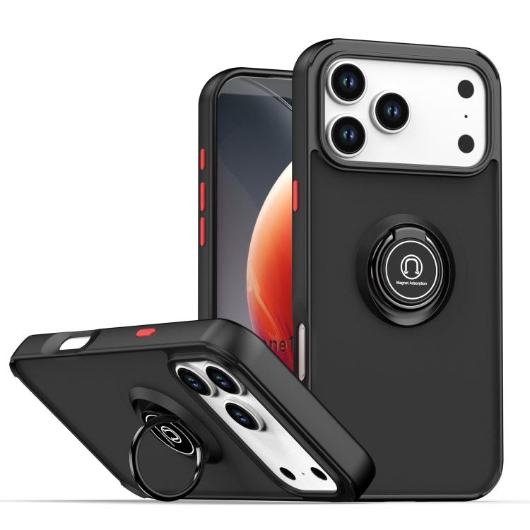 Q Shadow 1 系列 TPU + PC 手機殼附指環，適用於 iPhone 17e / 16e、iPhone 17 Pro Max、iPhone 17 Pro、iPhone 17、iPhone Air、iPhone 16 Pro Max