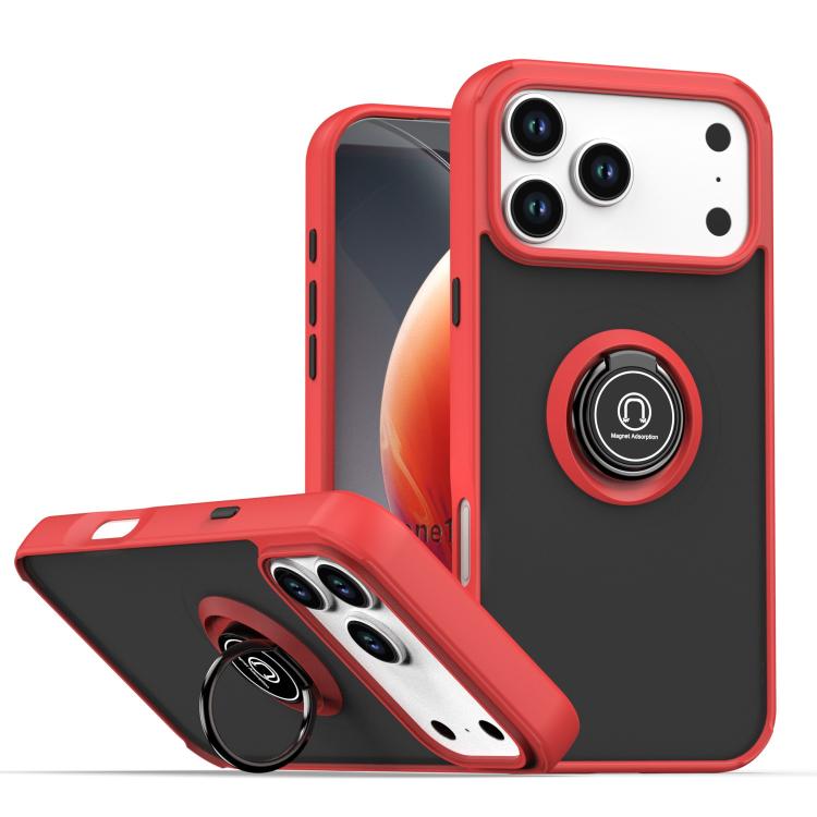 Q Shadow 1 系列 TPU + PC 手機殼附指環，適用於 iPhone 17e / 16e、iPhone 17 Pro Max、iPhone 17 Pro、iPhone 17、iPhone Air、iPhone 16 Pro Max