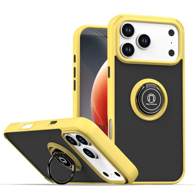Q Shadow 1 系列 TPU + PC 手機殼附指環，適用於 iPhone 17e / 16e、iPhone 17 Pro Max、iPhone 17 Pro、iPhone 17、iPhone Air、iPhone 16 Pro Max