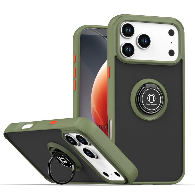 Q Shadow 1 系列 TPU + PC 手機殼附指環，適用於 iPhone 17e / 16e、iPhone 17 Pro Max、iPhone 17 Pro、iPhone 17、iPhone Air、iPhone 16 Pro Max