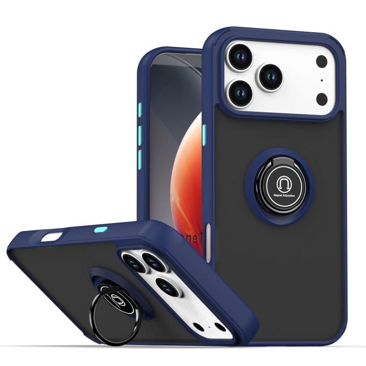 Q Shadow 1 系列 TPU + PC 手機殼附指環，適用於 iPhone 17e / 16e、iPhone 17 Pro Max、iPhone 17 Pro、iPhone 17、iPhone Air、iPhone 16 Pro Max