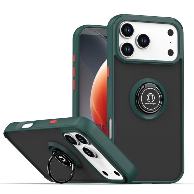 Q Shadow 1 系列 TPU + PC 手機殼附指環，適用於 iPhone 17e / 16e、iPhone 17 Pro Max、iPhone 17 Pro、iPhone 17、iPhone Air、iPhone 16 Pro Max