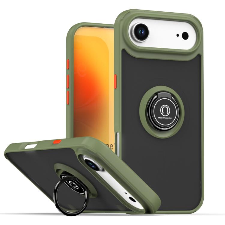 Q Shadow 1 系列 TPU + PC 手機殼附指環，適用於 iPhone 17e / 16e、iPhone 17 Pro Max、iPhone 17 Pro、iPhone 17、iPhone Air、iPhone 16 Pro Max
