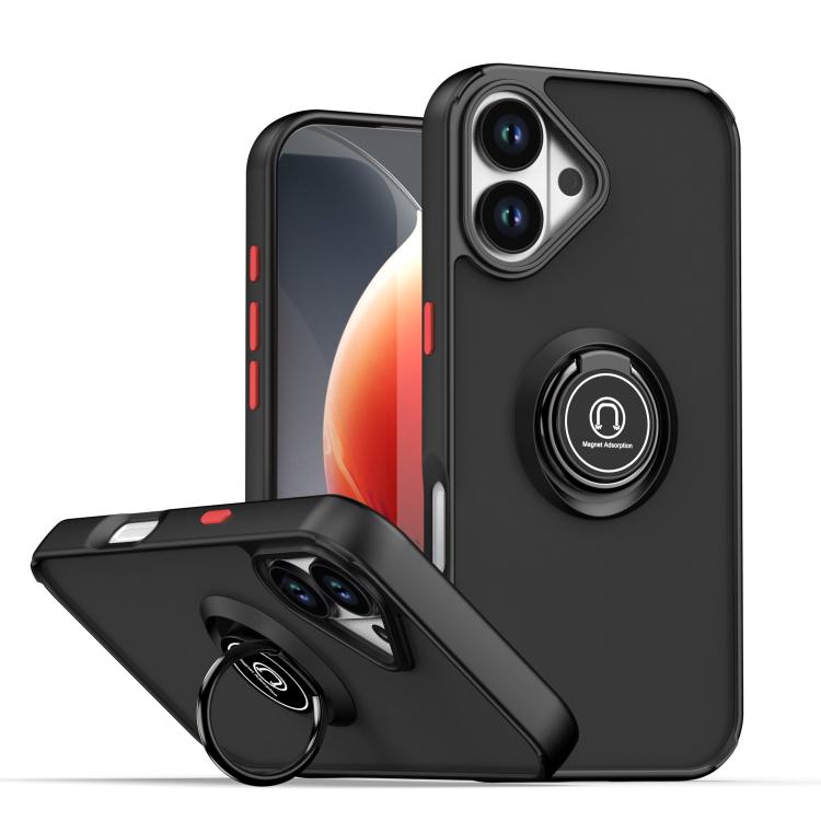 Q Shadow 1 系列 TPU + PC 手機殼附指環，適用於 iPhone 17e / 16e、iPhone 17 Pro Max、iPhone 17 Pro、iPhone 17、iPhone Air、iPhone 16 Pro Max