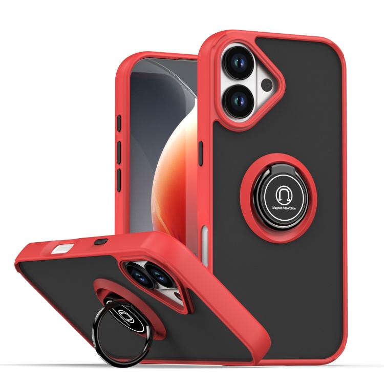 Q Shadow 1 系列 TPU + PC 手機殼附指環，適用於 iPhone 17e / 16e、iPhone 17 Pro Max、iPhone 17 Pro、iPhone 17、iPhone Air、iPhone 16 Pro Max