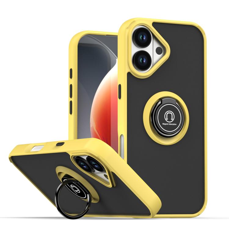 Q Shadow 1 系列 TPU + PC 手機殼附指環，適用於 iPhone 17e / 16e、iPhone 17 Pro Max、iPhone 17 Pro、iPhone 17、iPhone Air、iPhone 16 Pro Max