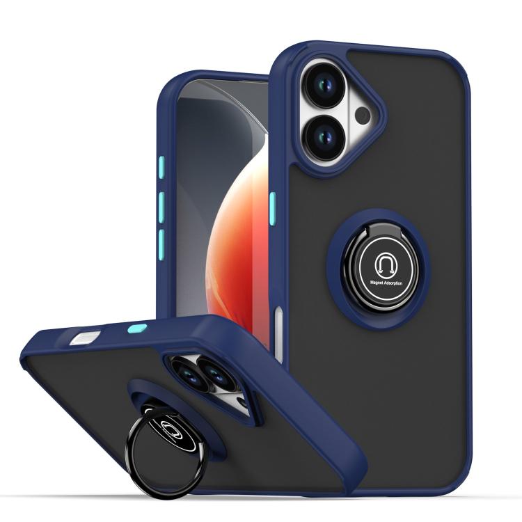 Q Shadow 1 系列 TPU + PC 手機殼附指環，適用於 iPhone 17e / 16e、iPhone 17 Pro Max、iPhone 17 Pro、iPhone 17、iPhone Air、iPhone 16 Pro Max