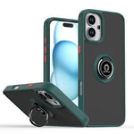Q Shadow 1 系列 TPU + PC 手機殼附指環，適用於 iPhone 16 Pro、iPhone 16 Plus、iPhone 15 Pro Max、iPhone 15 Pro、iPhone 15 Plus、iPhone 15