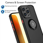 Q Shadow 1 系列 TPU + PC 手機殼附指環，適用於 iPhone 16 Pro、iPhone 16 Plus、iPhone 15 Pro Max、iPhone 15 Pro、iPhone 15 Plus、iPhone 15