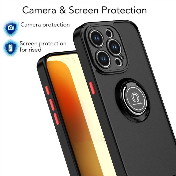 Q Shadow 1 系列 TPU + PC 手機殼附指環，適用於 iPhone 16 Pro、iPhone 16 Plus、iPhone 15 Pro Max、iPhone 15 Pro、iPhone 15 Plus、iPhone 15