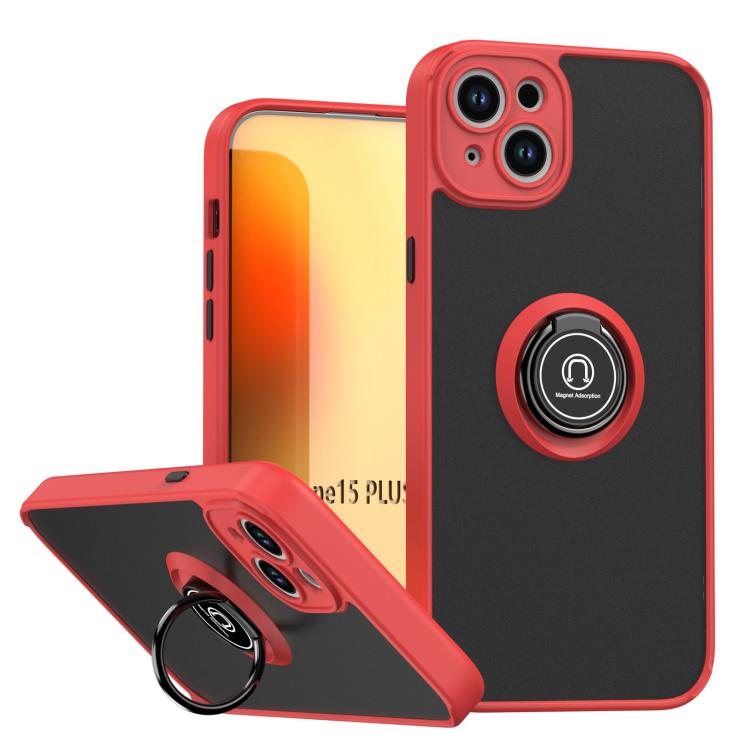 Q Shadow 1 系列 TPU + PC 手機殼附指環，適用於 iPhone 16 Pro、iPhone 16 Plus、iPhone 15 Pro Max、iPhone 15 Pro、iPhone 15 Plus、iPhone 15