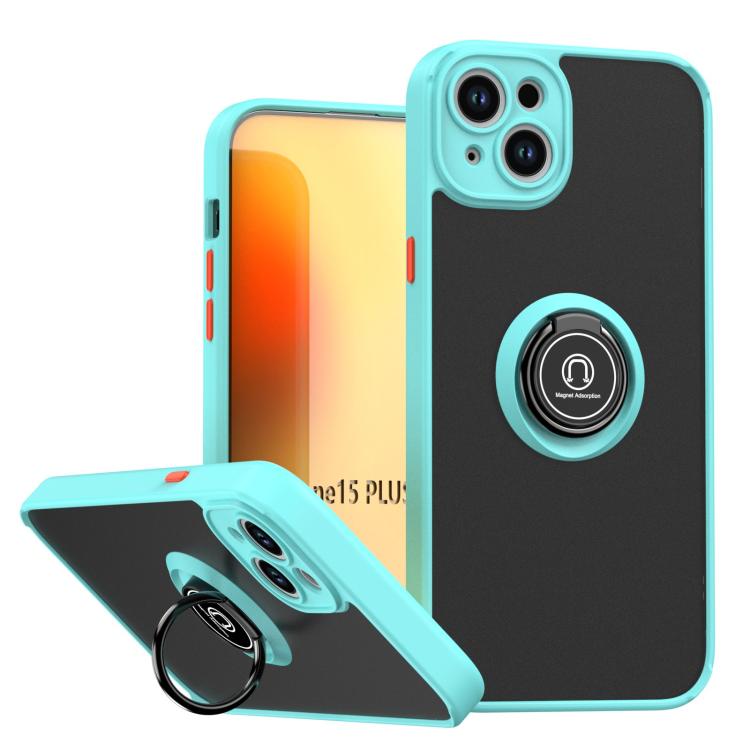 Q Shadow 1 系列 TPU + PC 手機殼附指環，適用於 iPhone 16 Pro、iPhone 16 Plus、iPhone 15 Pro Max、iPhone 15 Pro、iPhone 15 Plus、iPhone 15