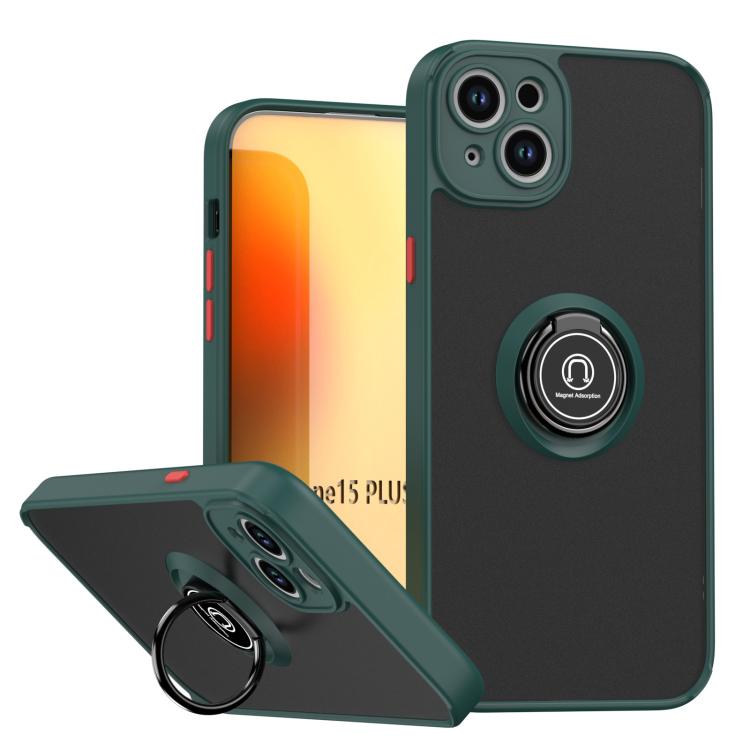 Q Shadow 1 系列 TPU + PC 手機殼附指環，適用於 iPhone 16 Pro、iPhone 16 Plus、iPhone 15 Pro Max、iPhone 15 Pro、iPhone 15 Plus、iPhone 15