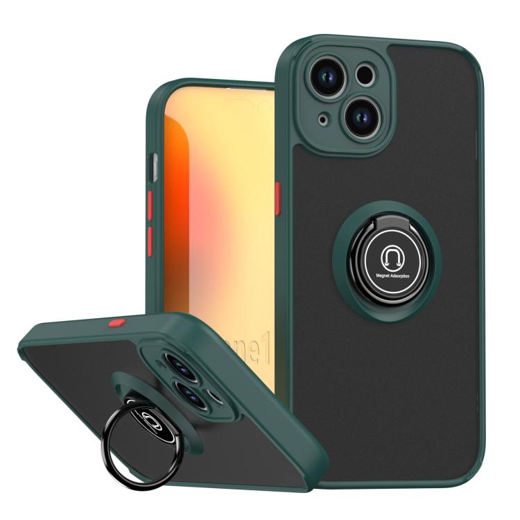 Q Shadow 1 系列 TPU + PC 手機殼附指環，適用於 iPhone 16 Pro、iPhone 16 Plus、iPhone 15 Pro Max、iPhone 15 Pro、iPhone 15 Plus、iPhone 15