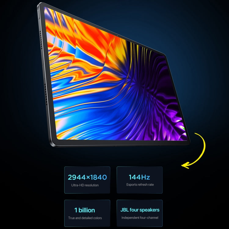 Lenovo Xiaoxin Pad Pro 12.7 吋 2025 WiFi 平板，ZUI 16，MediaTek Dimensity 8300 八核心，支援指紋與臉部識別，8GB+128GB，8GB+256GB，12GB+256GB