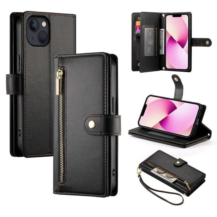 九卡槽拉鍊錢包包皮革手機殼，適用於 iPhone 14 Pro Max、iPhone 13 Pro Max、iPhone 13 Pro、iPhone 13、iPhone 13 mini、iPhone 12 / 12 Pro、iPhone 12 Pro Max、iPhone 12 mini