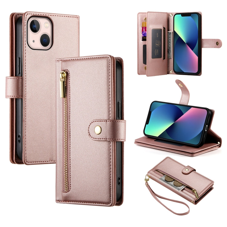 九卡槽拉鍊錢包包皮革手機殼，適用於 iPhone 14 Pro Max、iPhone 13 Pro Max、iPhone 13 Pro、iPhone 13、iPhone 13 mini、iPhone 12 / 12 Pro、iPhone 12 Pro Max、iPhone 12 mini