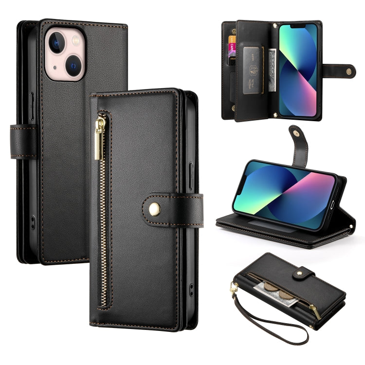 九卡槽拉鍊錢包包皮革手機殼，適用於 iPhone 14 Pro Max、iPhone 13 Pro Max、iPhone 13 Pro、iPhone 13、iPhone 13 mini、iPhone 12 / 12 Pro、iPhone 12 Pro Max、iPhone 12 mini