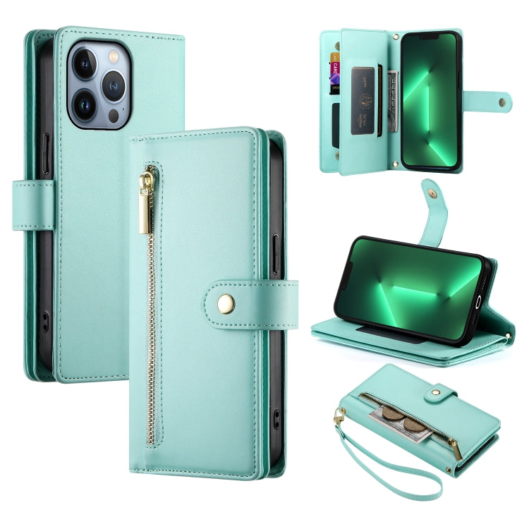 九卡槽拉鍊錢包包皮革手機殼，適用於 iPhone 14 Pro Max、iPhone 13 Pro Max、iPhone 13 Pro、iPhone 13、iPhone 13 mini、iPhone 12 / 12 Pro、iPhone 12 Pro Max、iPhone 12 mini