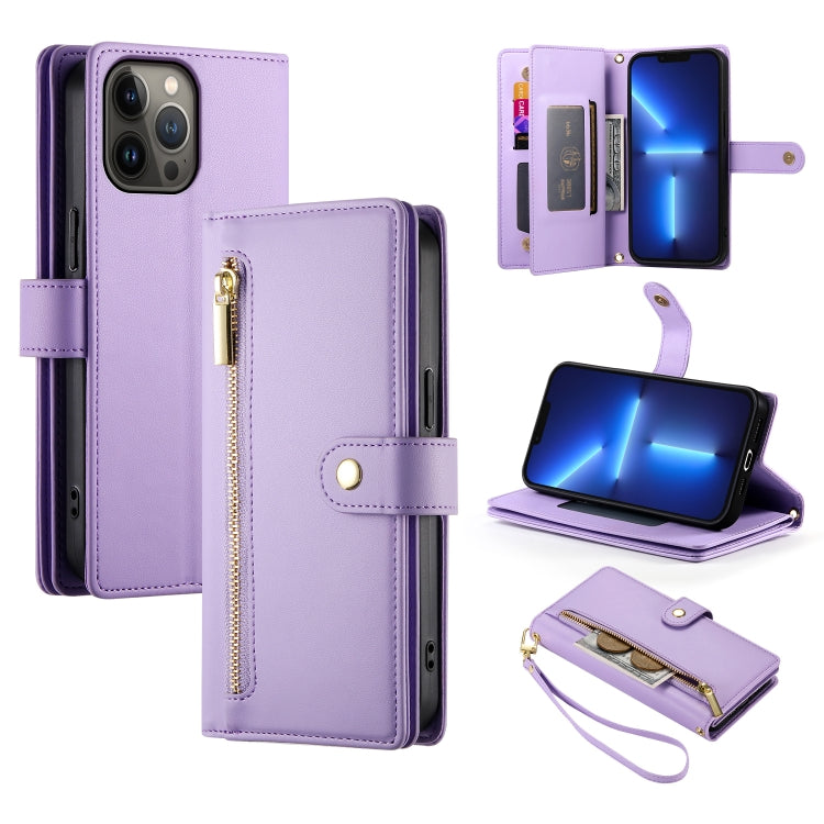 九卡槽拉鍊錢包包皮革手機殼，適用於 iPhone 14 Pro Max、iPhone 13 Pro Max、iPhone 13 Pro、iPhone 13、iPhone 13 mini、iPhone 12 / 12 Pro、iPhone 12 Pro Max、iPhone 12 mini