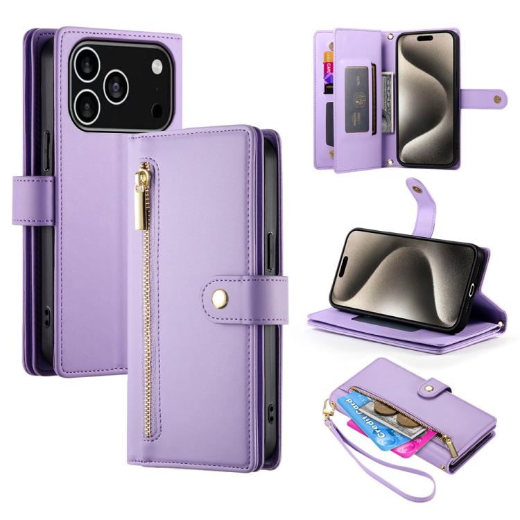 九卡槽拉鍊錢包包皮革手機殼，適用於 iPhone 17 Pro Max、iPhone 17 Pro、iPhone 17、iPhone Air、iPhone 16e、iPhone 16 Pro Max、iPhone 16 Pro、iPhone 16 Plus