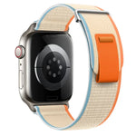 Dual-Section Loop Nylon Watch Band, For Apple Watch SE 2023 44mm, For Apple Watch SE 2023 40mm