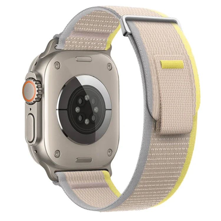 Dual-Section Loop Nylon Watch Band, For Apple Watch Ultra 2 49mm, For Apple Watch Series 9 45mm