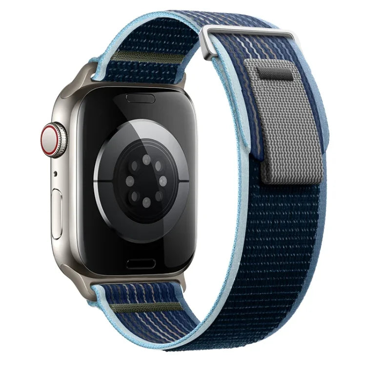 Dual-Section Loop Nylon Watch Band, For Apple Watch Ultra 2 49mm, For Apple Watch Series 9 45mm