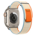 Dual-Section Loop Nylon Watch Band, For Apple Watch Series 9 41mm, For Apple Watch Ultra 49mm