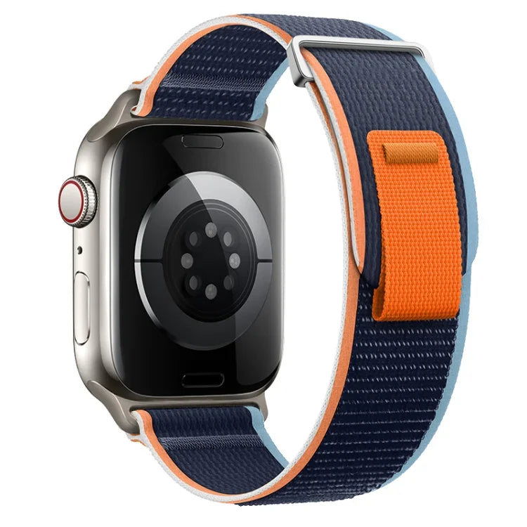 Dual-Section Loop Nylon Watch Band, For Apple Watch Series 7 41mm, For Apple Watch Series 7 45mm