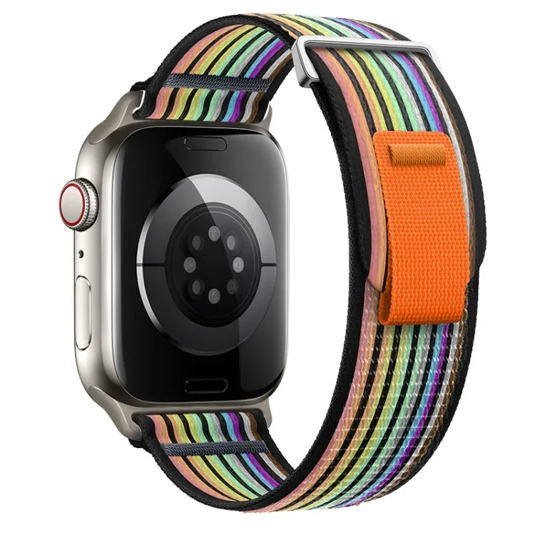 Dual-Section Loop Nylon Watch Band, For Apple Watch SE 40mm, For Apple Watch SE 44mm