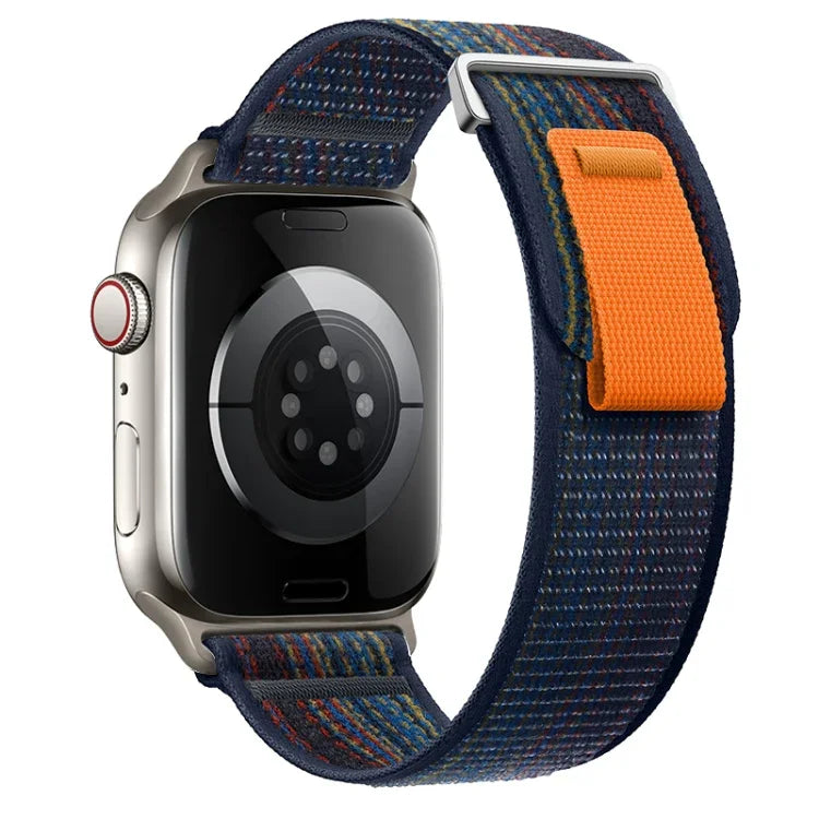 Dual-Section Loop Nylon Watch Band, For Apple Watch SE 40mm, For Apple Watch SE 44mm