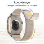 Dual-Section Loop Nylon Watch Band, For Apple Watch Series 3 38mm, For Apple Watch Series 3 42mm