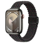 Slim Magnetic Buckle Nylon Braided Watch Band, For Apple Watch SE 2023 44mm, For Apple Watch SE 2023 40mm