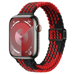 纖細磁扣尼龍編織錶帶，適用於 Apple Watch Series 9 41mm，適用於 Apple Watch Ultra 49mm