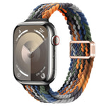 纖細磁扣尼龍編織錶帶，適用於 Apple Watch Series 9 41mm，適用於 Apple Watch Ultra 49mm