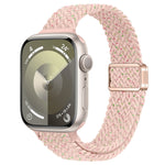 纖細磁扣尼龍編織錶帶，適用於 Apple Watch Series 9 41mm，適用於 Apple Watch Ultra 49mm