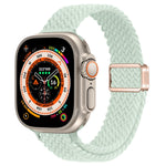 纖細磁扣尼龍編織錶帶，適用於 Apple Watch Series 9 41mm，適用於 Apple Watch Ultra 49mm