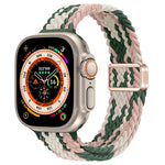 纖細磁扣尼龍編織錶帶，適用於 Apple Watch Series 9 41mm，適用於 Apple Watch Ultra 49mm